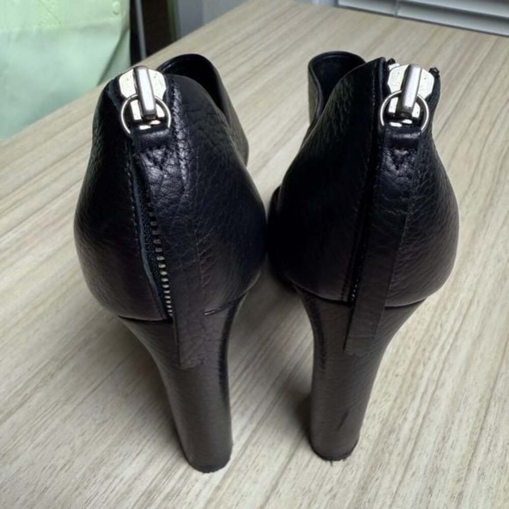 *Rare* Pierre Hardy - 5” Black Leather Block Heels - Sz 40 - Picture 5 of 8